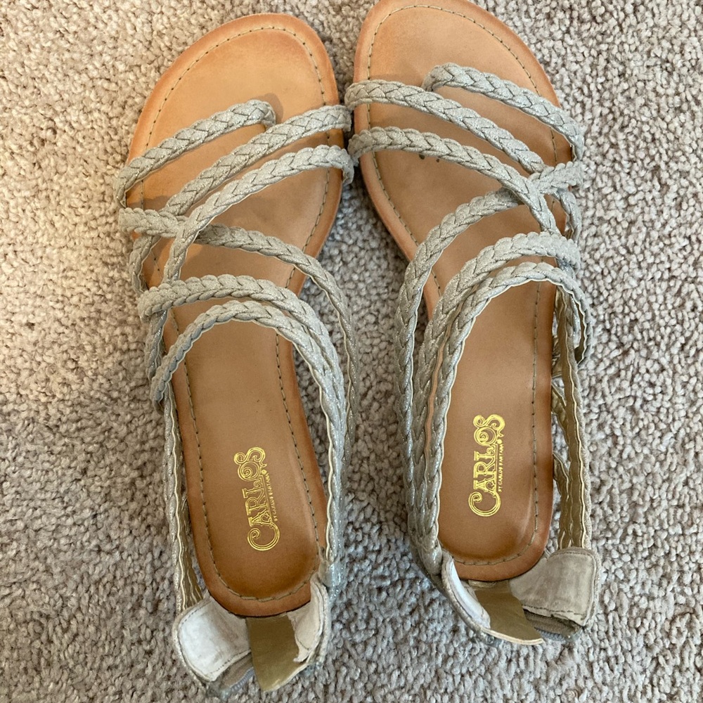 Carlos Santana gladiator sandals